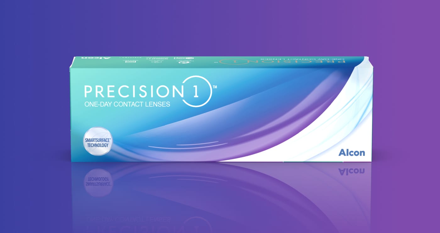 Контактные линзы PRECISION1 также доступны для коррекции близорукости и дальнозоркости