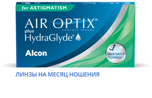 AIR OPTIX PLUS HYDRAGLYDE FOR ASTIGMATISM
